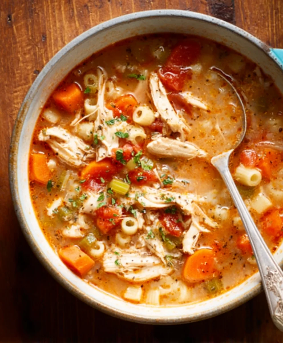 Sicilian Chicken Soup- Hearty & Flavorful Recipe