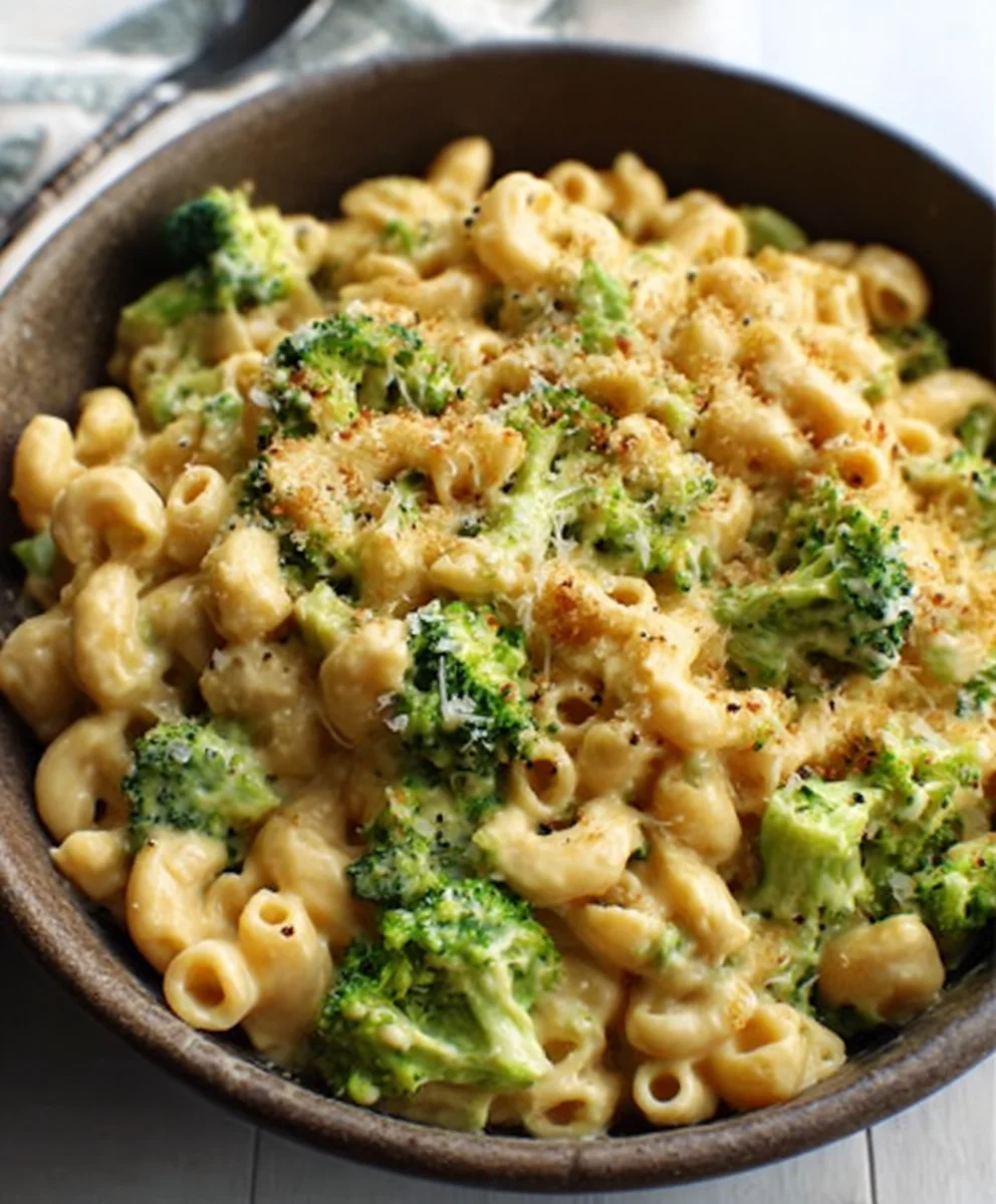 Healthy Broccoli Mac and Cheese - One Pot Wonder