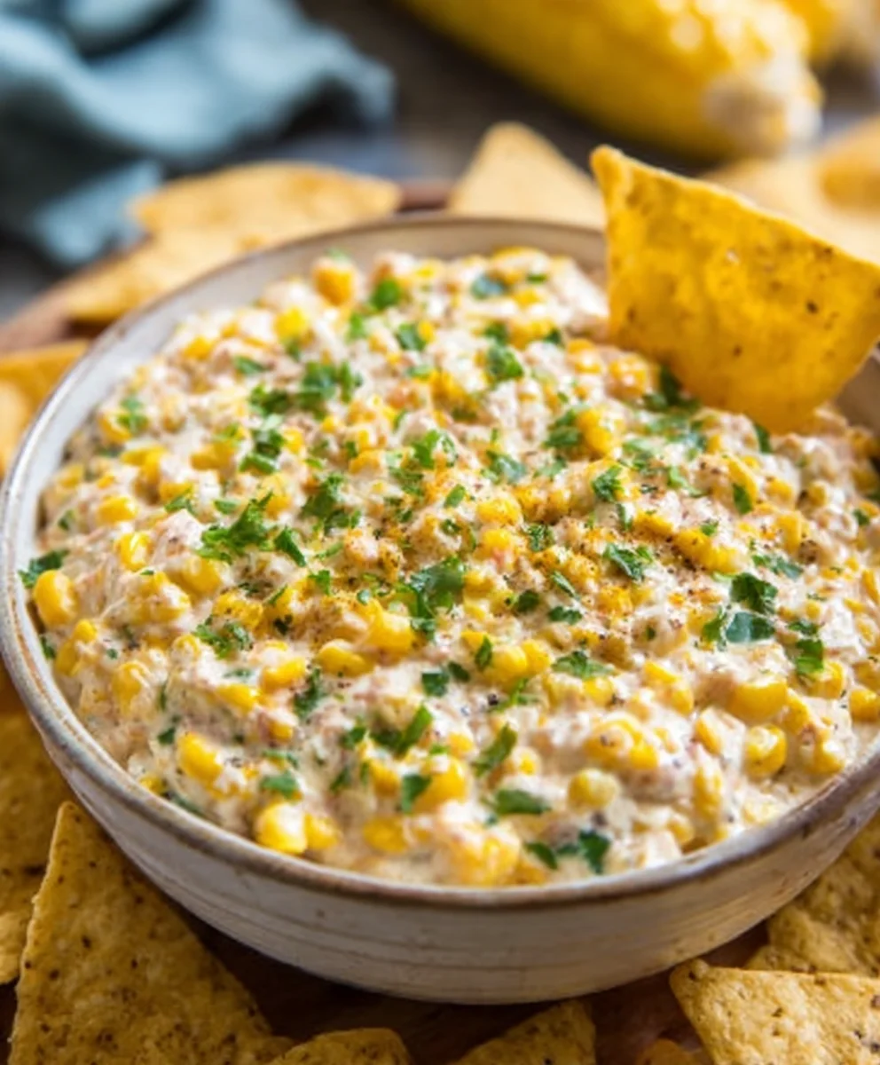 Easy Corn Dip Recipe- Crowd Pleasing Favorite