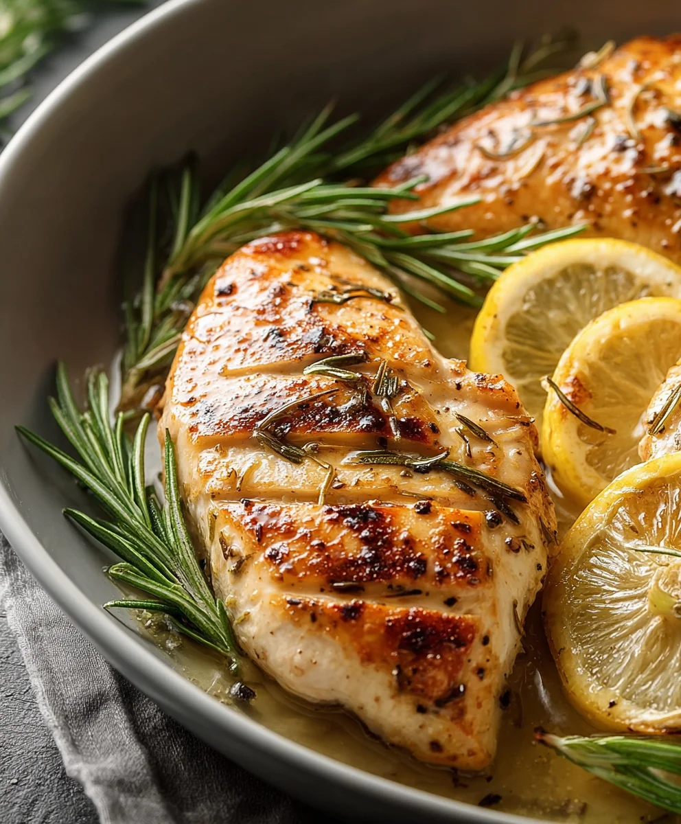 Lemon Rosemary Chicken - Easy Oven Baked Recipe