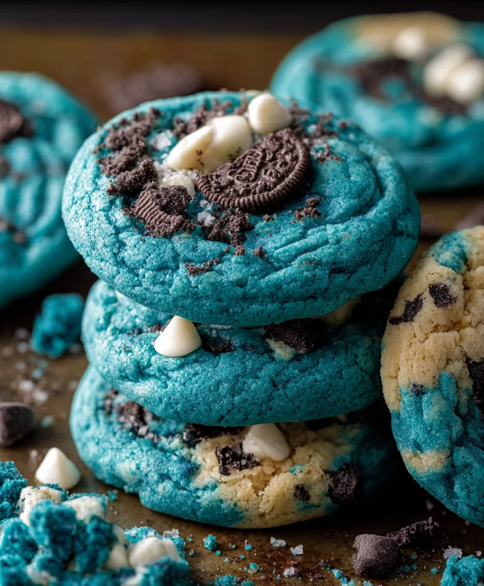 Blue Cookie Monster Cookies- Fun & Easy Recipe