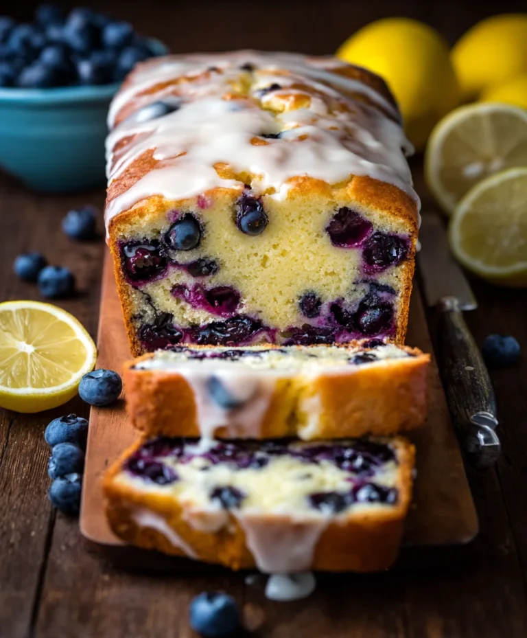Lemon Blueberry Yogurt Loaf- Easy Delicious Recipe