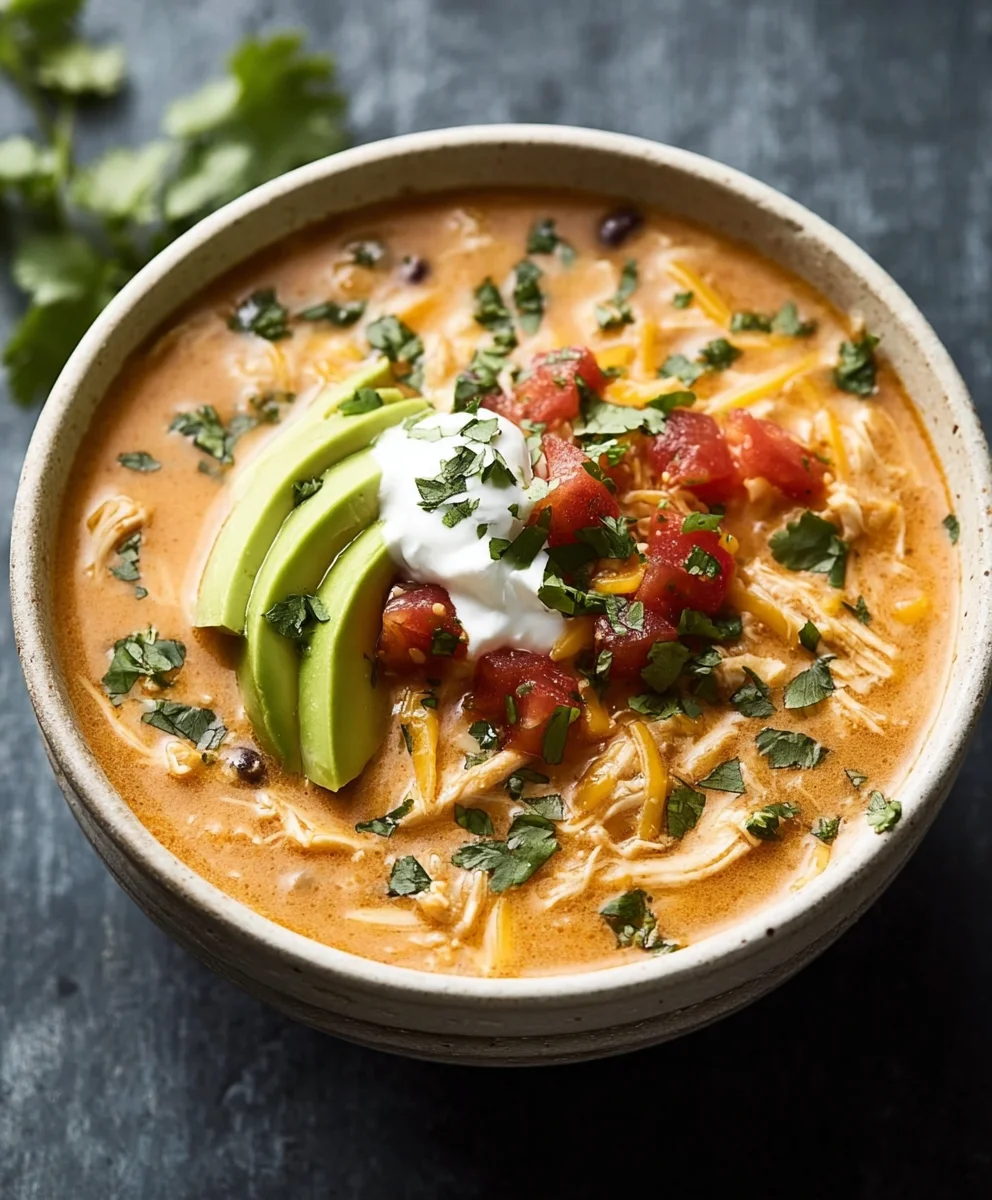 Creamy Chicken Enchilada Soup-Easy & Delicious Recipe