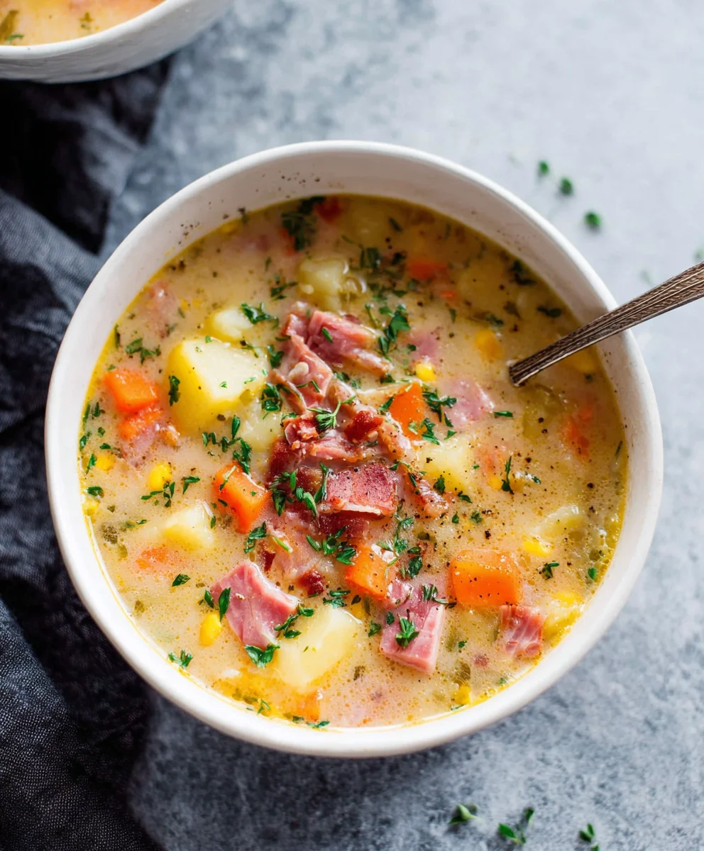 Hearty Beef Beef Ham Potato Soup Recipe