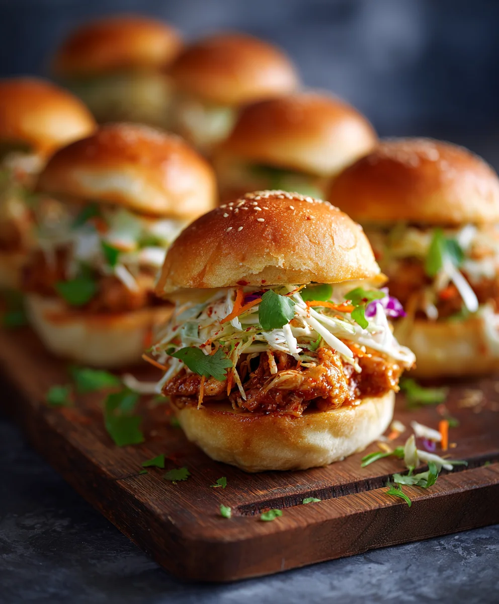 Bang Bang Chicken Sliders - Spicy Sweet & Easy Bites