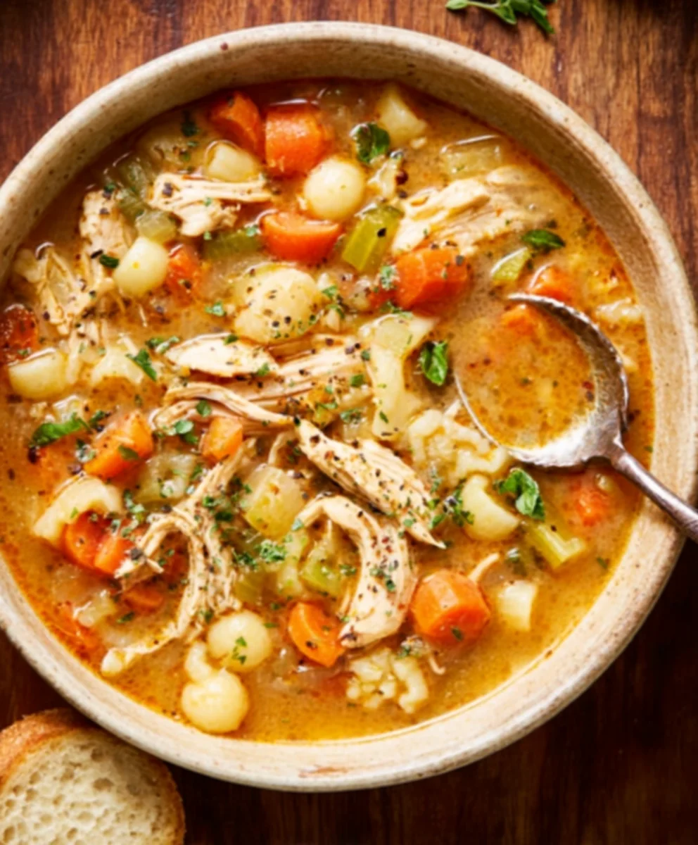 Sicilian Chicken Soup- Hearty & Flavorful Recipe