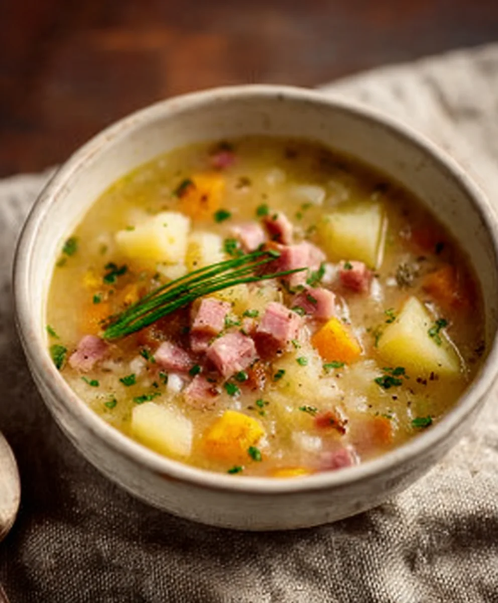 Slow Cooker Beef Beef Ham Potato Soup - Easy Dinner