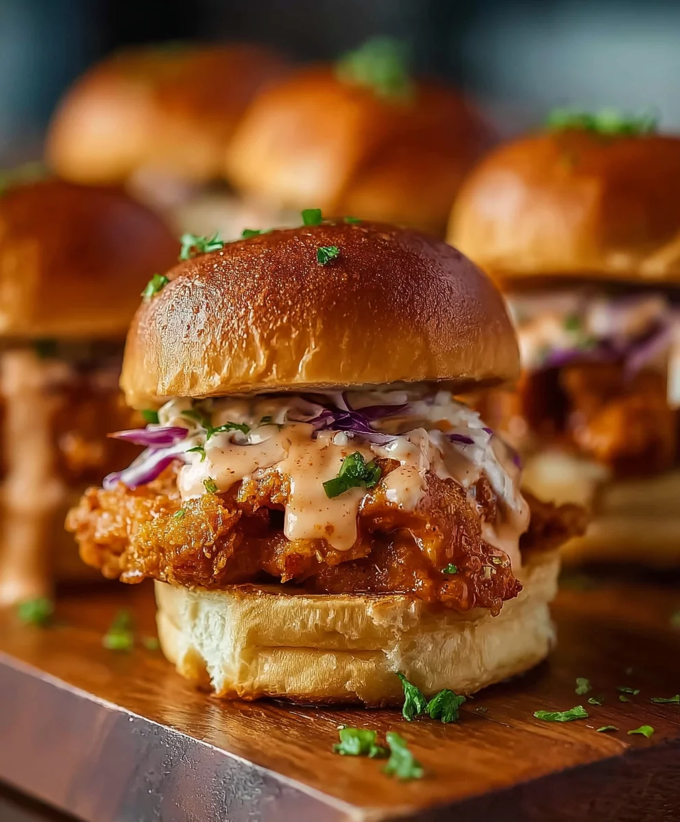 Bang Bang Chicken Sliders - Easy Spicy Lunch Idea