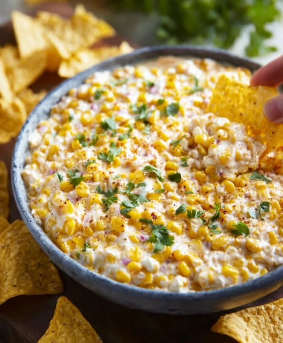 Easy Corn Dip Recipe- Crowd Pleasing Favorite