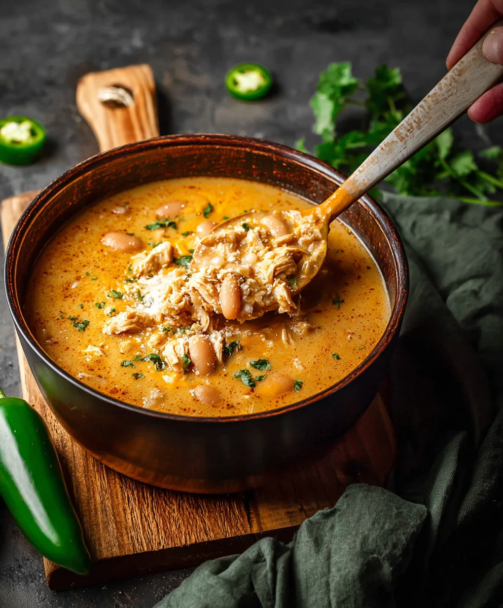 Spicy Cajun White Chicken Chili Recipe-Easy Comfort Food