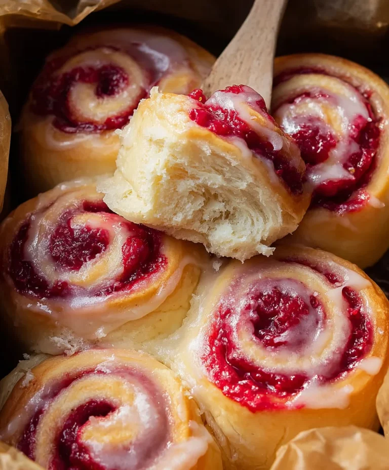 Brioche Raspberry Lemon Rolls-Zesty Sweet Treat