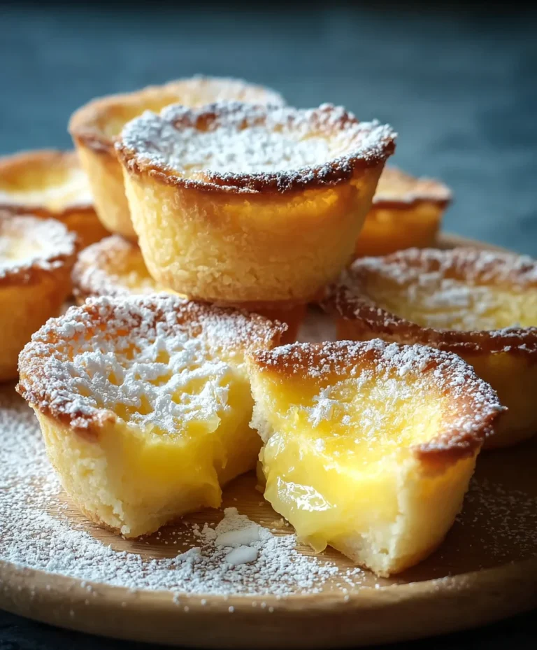 Baby Lemon Impossible Pies-Sweet Tart Treat