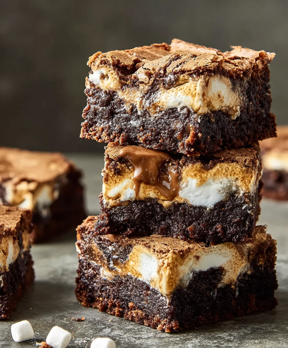 Decadent Smores Brownies-Campfire Treat Recipe