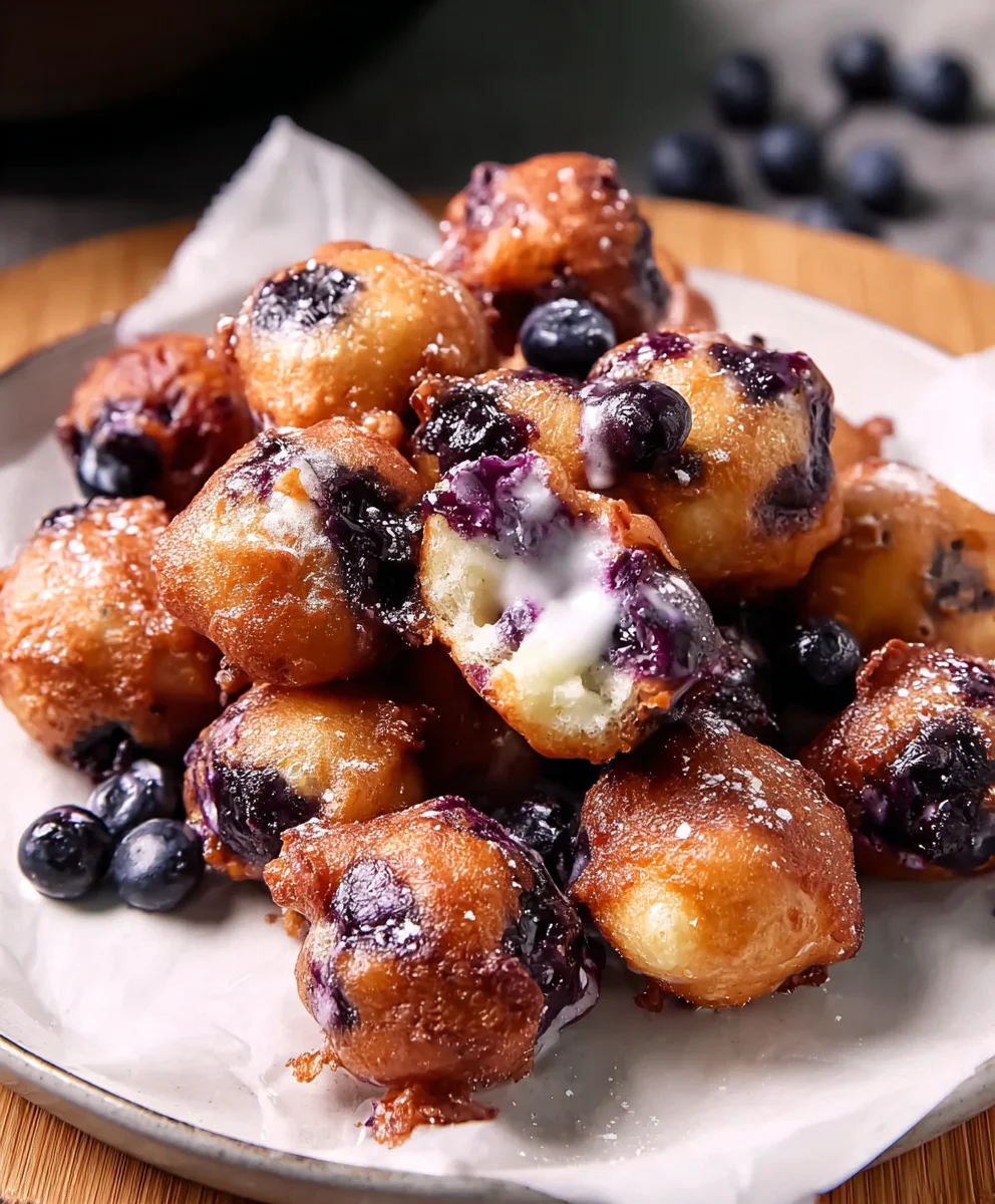Easy Mini Blueberry Fritters Recipe