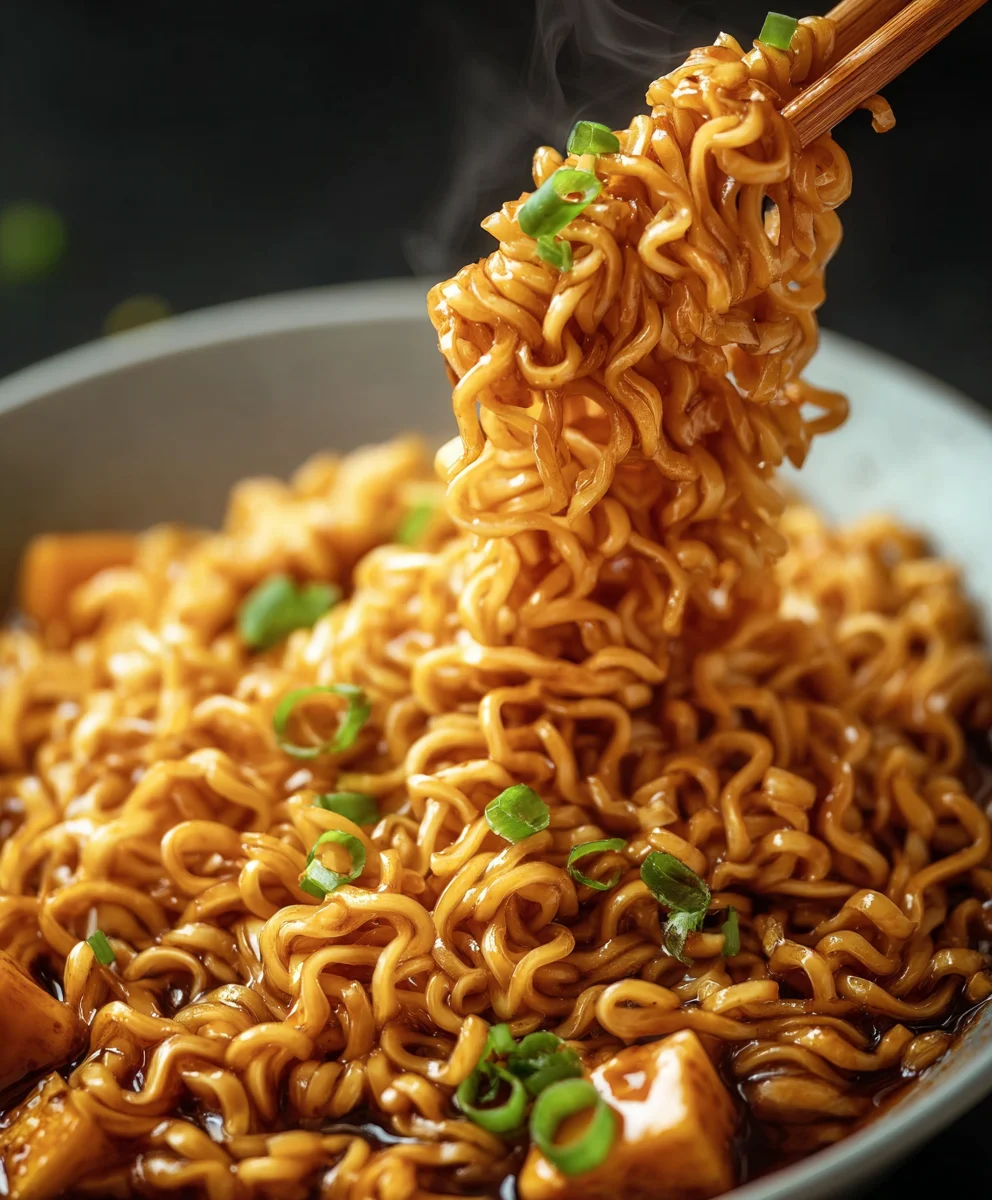 Easy Saucy Ramen Noodles-Quick Beef Flavor Burst