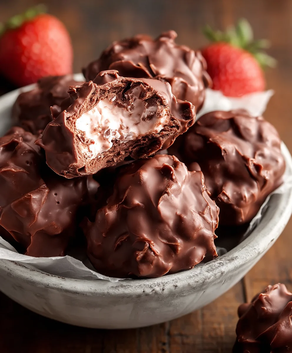 Frozen Chocolate Yogurt Clusters-Easy Treat