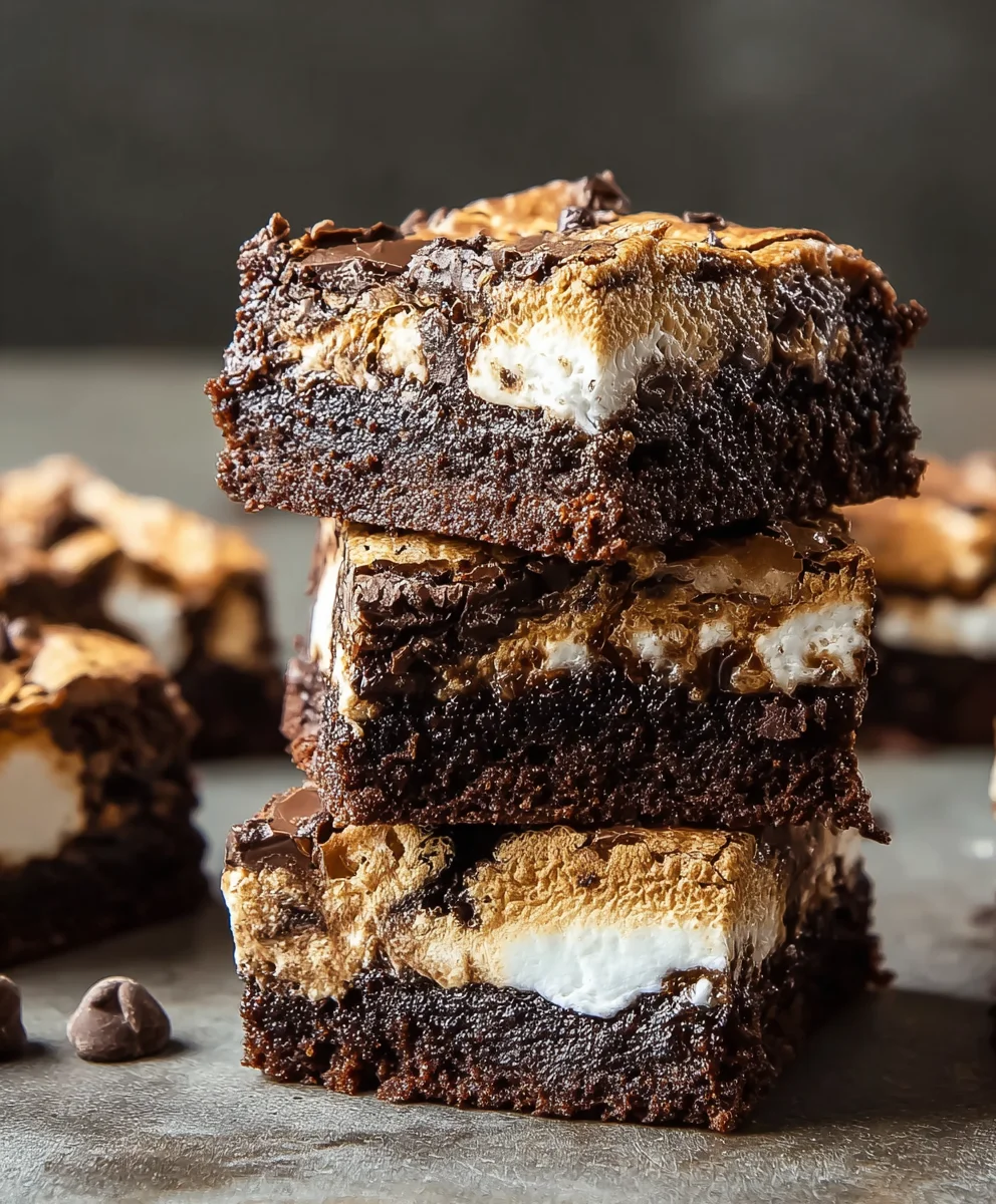 Decadent Smores Brownies-Campfire Treat Recipe