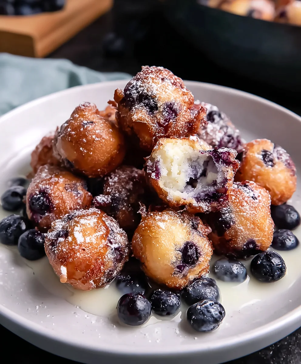 Easy Mini Blueberry Fritters Recipe