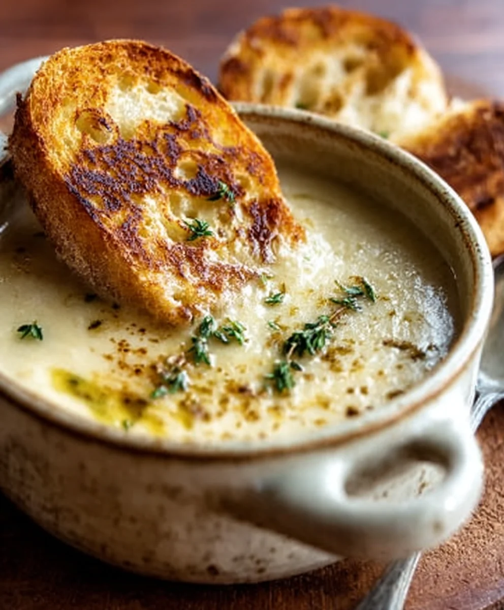 Country French Garlic Soup - Cozy Comfort Food Recipe
