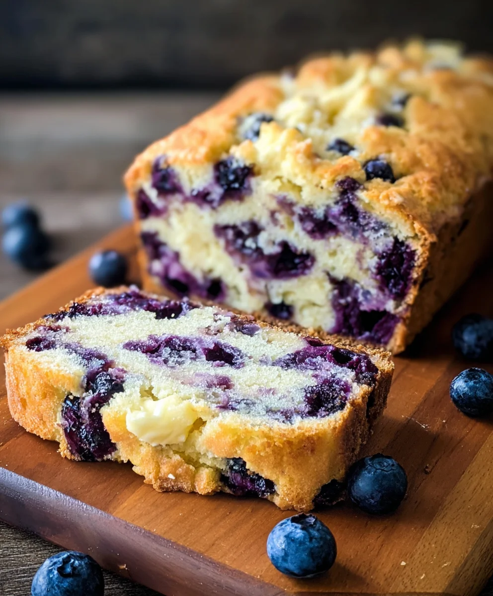 Blueberry Cream Cheese Bread - Deliciously Easy Recipe