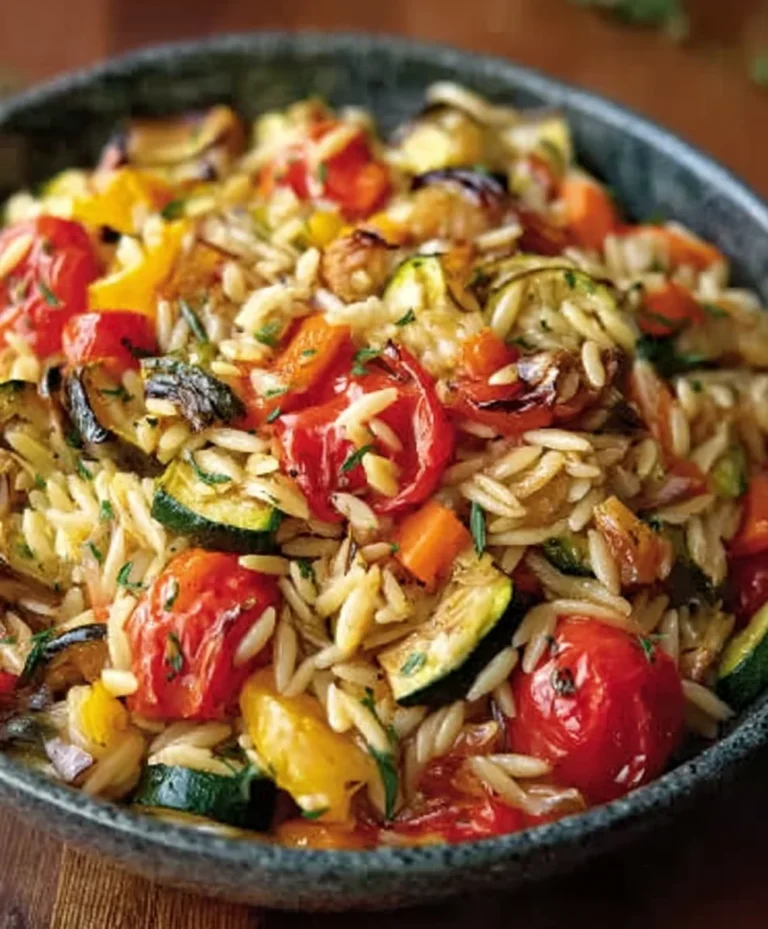 Roasted Vegetable Orzo Recipe – Nutritious & Delicious