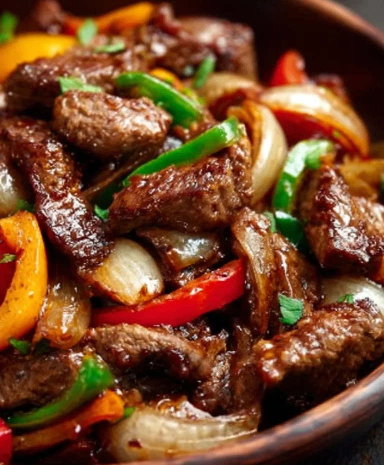 Easy Pepper Steak Recipe- Beef Bell Pepper Onion