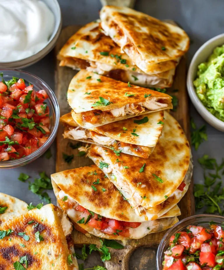 Easy Mini Chicken Quesadillas-Quick Snack Recipe