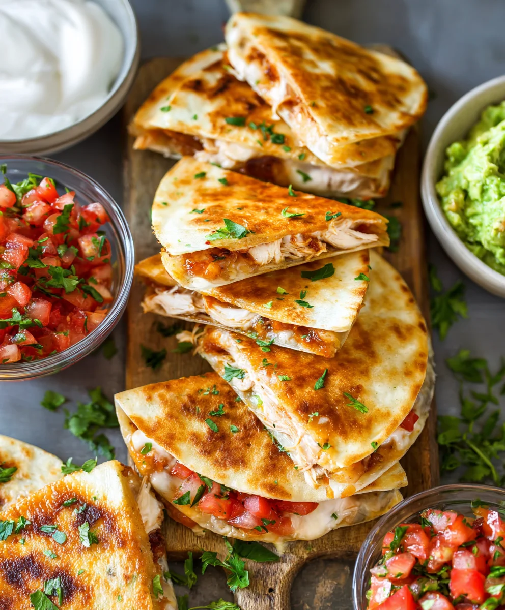 Easy Mini Chicken Quesadillas-Quick Snack Recipe