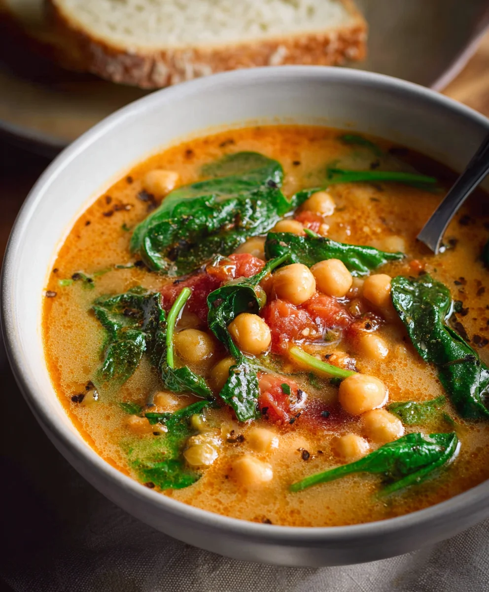 Hearty Tuscan Garbanzo Bean Soup - Delicious & Easy