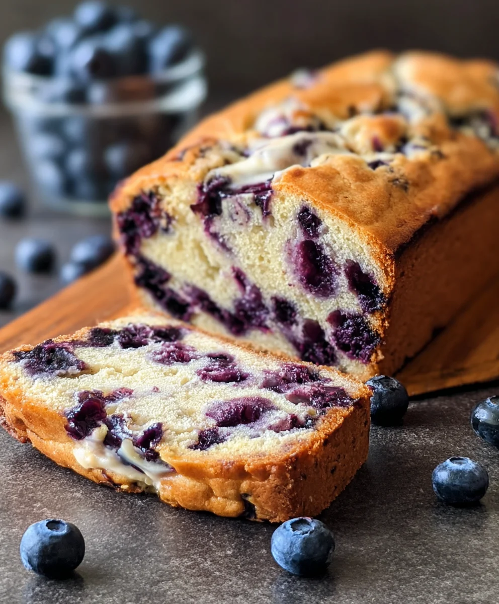 Blueberry Cream Cheese Bread - Deliciously Easy Recipe