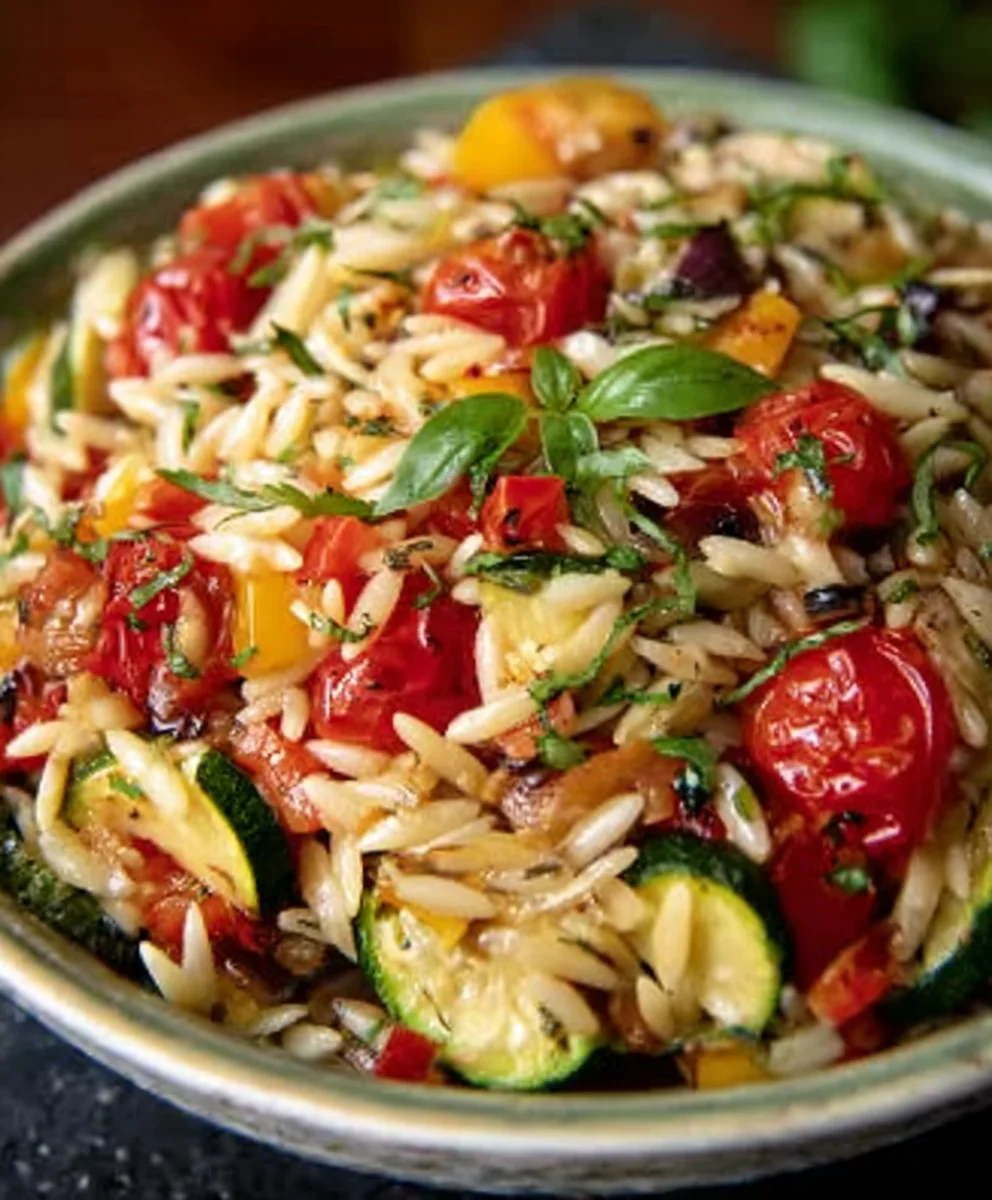 Roasted Vegetable Orzo Recipe - Nutritious & Delicious