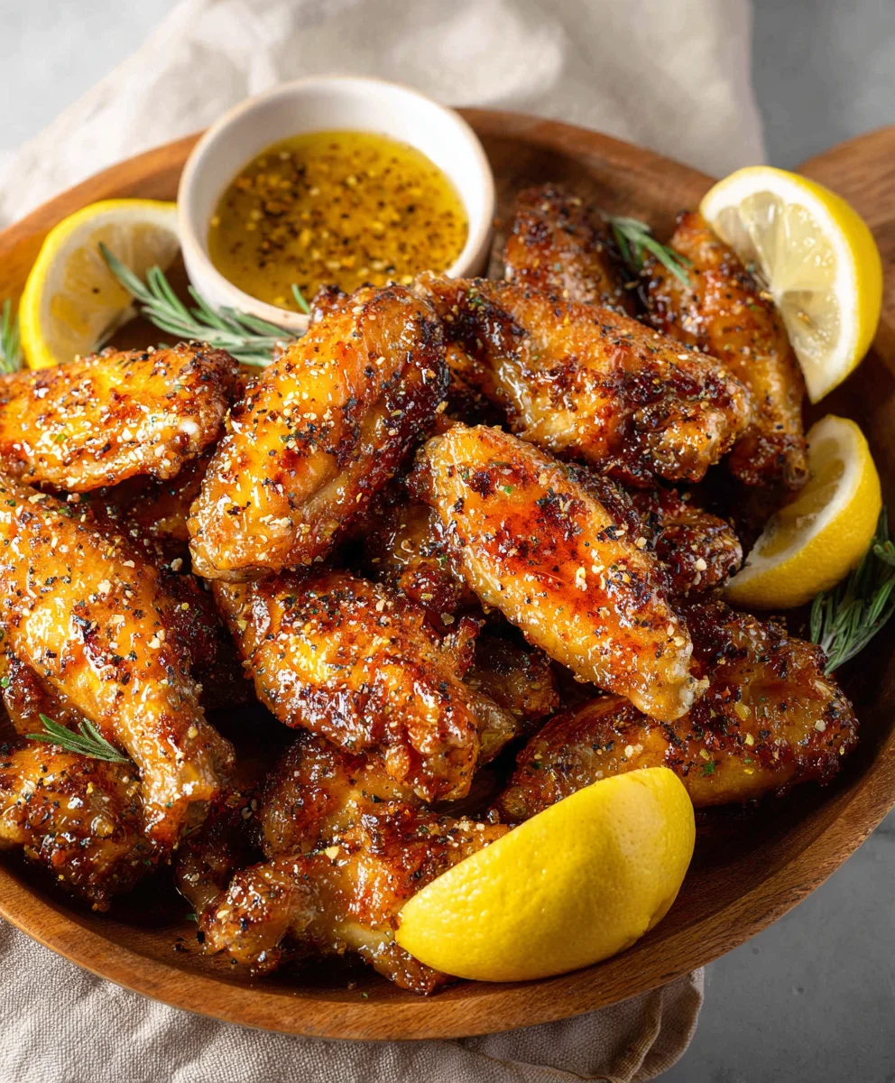 Honey Lemon Pepper Beef Wings Recipe