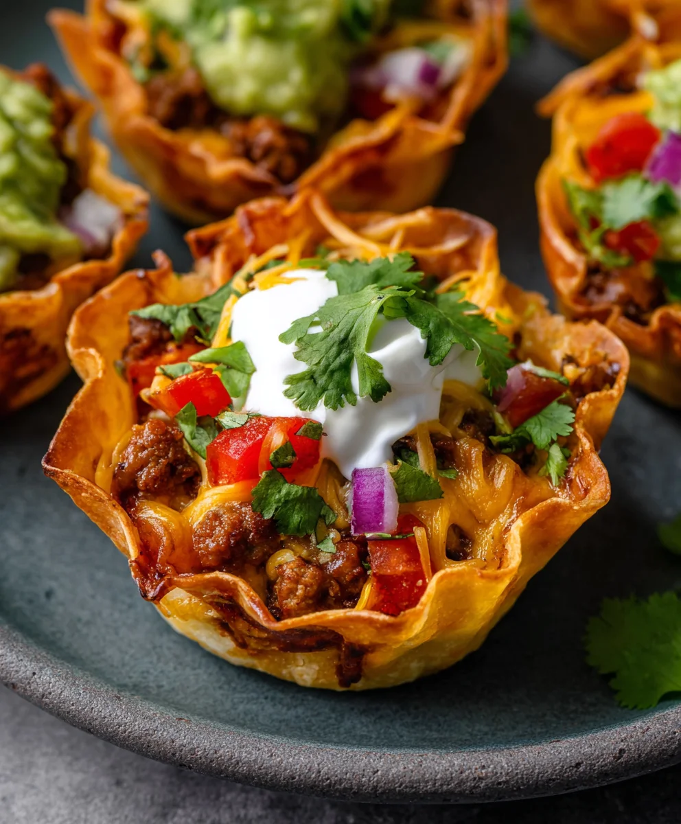 Easy Beef Taco Cups- Quick & Delicious Family Meal