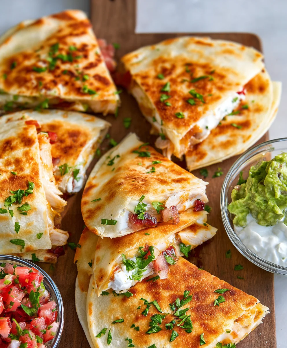 Easy Mini Chicken Quesadillas-Quick Snack Recipe