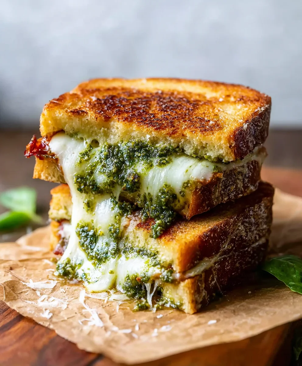 Sourdough Pesto Grilled Cheese - Best Recipe