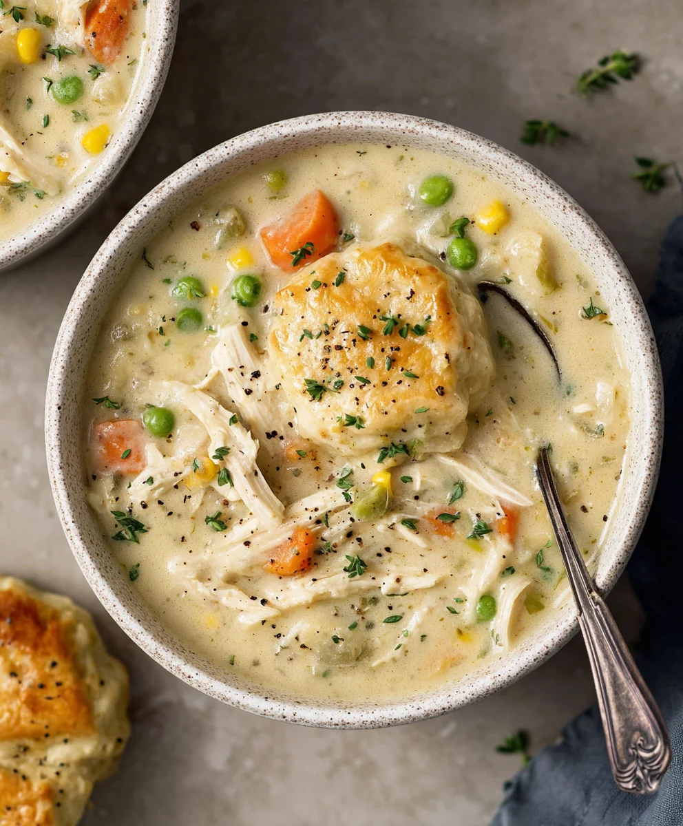 Comforting Chicken Pot Pie Soup Recipe - Easy & Delicious