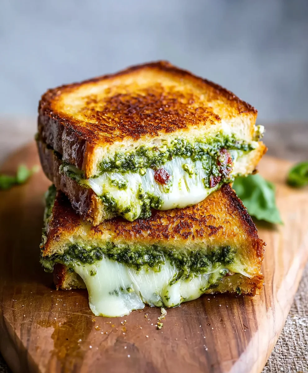 Sourdough Pesto Grilled Cheese - Best Recipe