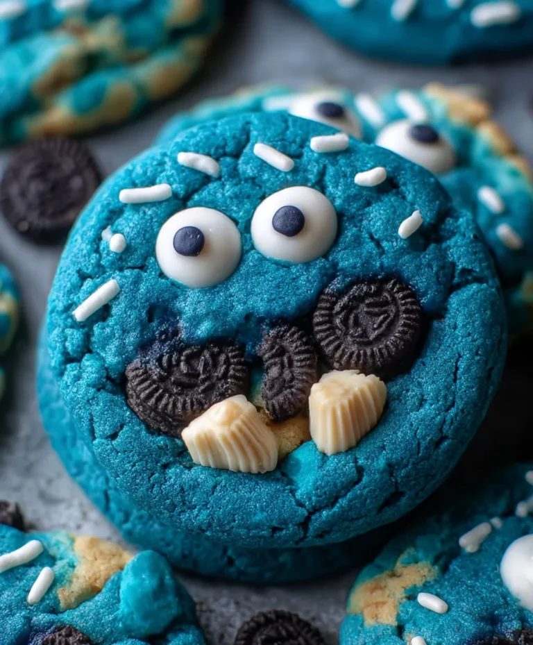 Blue Cookie Monster Cookies- Fun & Easy Recipe