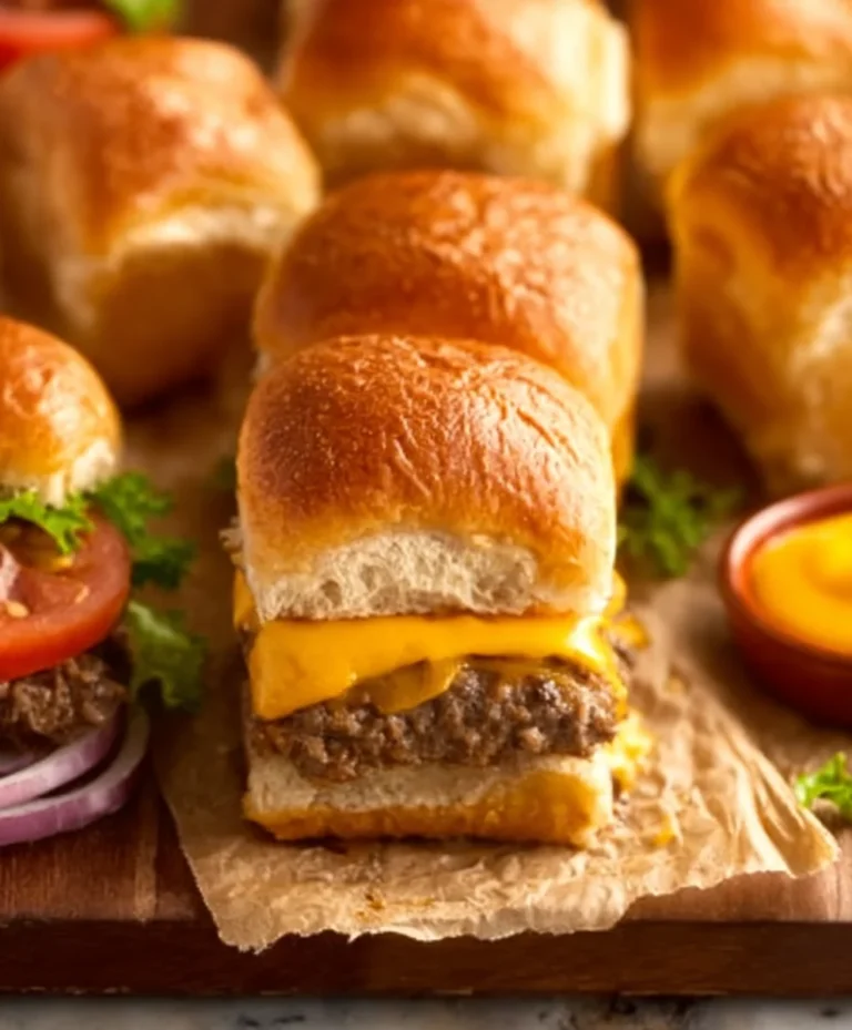 Easy Beef Cheeseburger Sliders-Quick Weeknight Dinner