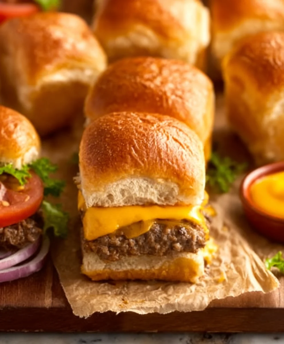Easy Beef Cheeseburger Sliders-Quick Weeknight Dinner