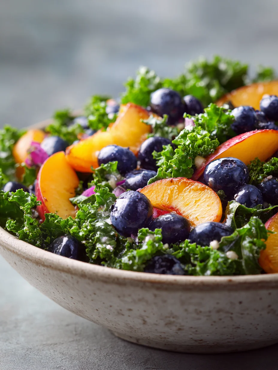 Summer Peach Blueberry Non-Non-Non-Alcoholic Alternativeic Non-Alcoholic Ale Salad