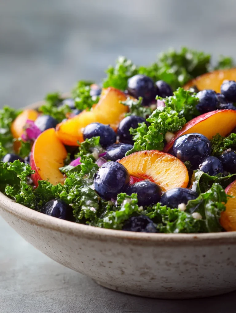 Summer Peach Blueberry Non-Non-Non-Alcoholic Alternativeic Non-Alcoholic Ale Salad