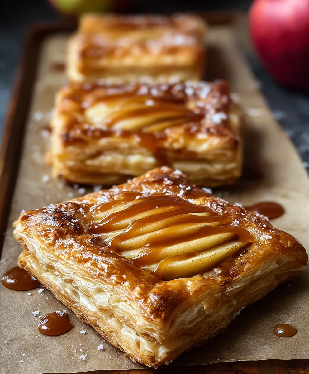 Caramel Apple Puff Pastry Bites-Easy Fall Dessert