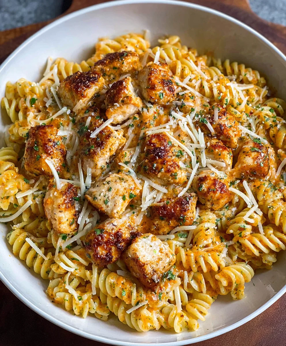 Garlic Parmesan Chicken Pasta Healthy & Easy Meal