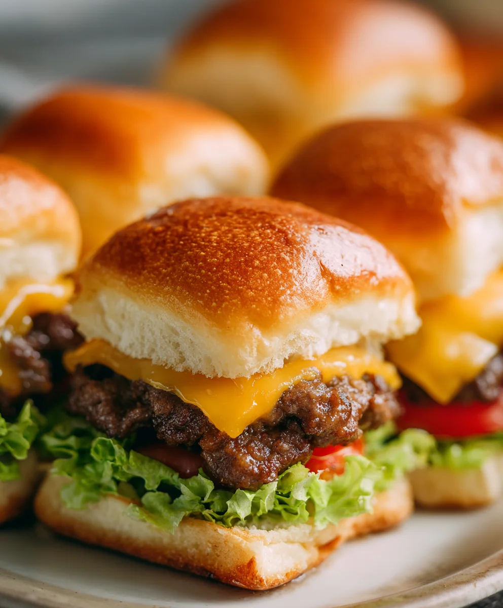 Cheeseburger Sliders Easy Hawaiian Roll Recipe