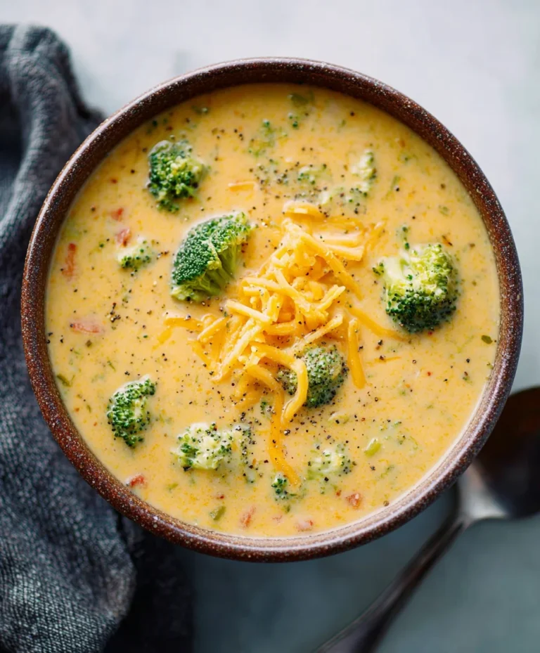 Creamy Cheddar Broccoli Soup – Delicious & Easy Recipe