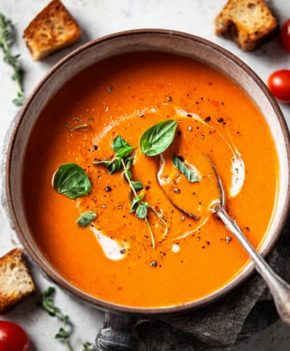 Creamy Tomato Soup - Cozy Winter Comfort Food