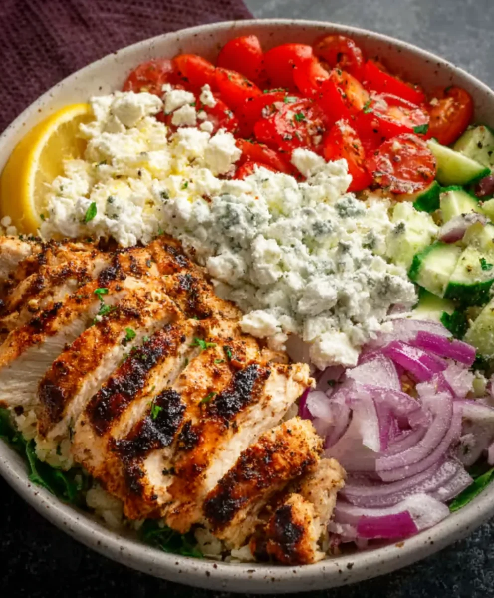 Easy Greek Chicken Bowls- Healthy & Flavorful Dinner