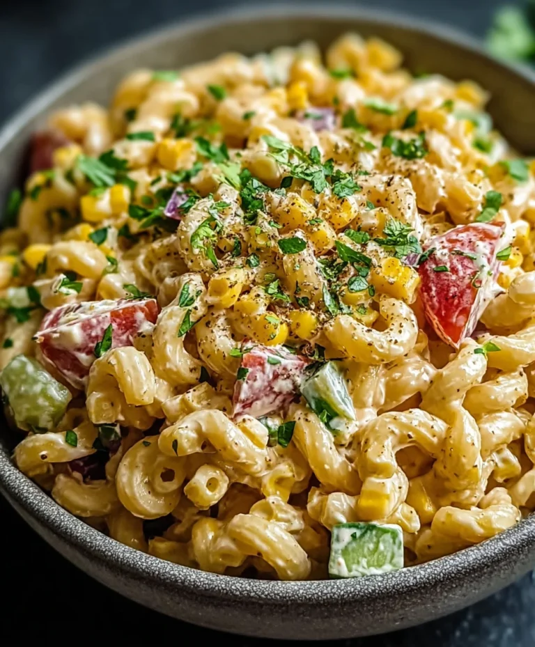 Mexican Street Corn Pasta Salad – Easy & Delicious