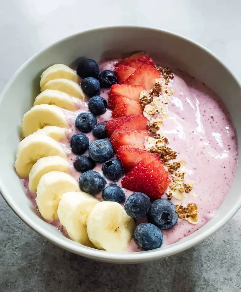 Quick Fruit Smoothie Bowl Greek Yogurt Recipe